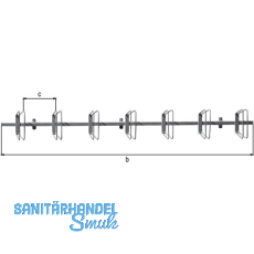 Fahrradständer Hagen 7 Einstellplätze Wandbefestigung Fahrradständer Hagen 7 Einstellplätze Wandbefestigung