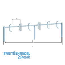 Fahrradst�nder Hagen 6 Einstellpl�tze Bodenbefestigung Einbetonieren