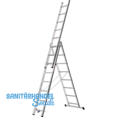 ALU-PRO Allzweckleiter 3-teilig Typ 70047 Sprossen=3x8 Länge von 2,32/5,11m ALU-PRO Allzweckleiter 3-teilig Typ 70047 Sprossen=3x8 Länge von 2,32/5,11m