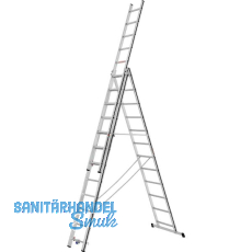 ALU-PRO Allzweckleiter 3-teilig Typ 70047 Sprossen=3x12Länge von 3,49/7,97m ALU-PRO Allzweckleiter 3-teilig Typ 70047 Sprossen=3x12Länge von 3,49/7,97m