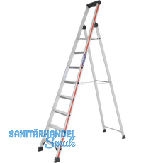 HYMER Alu-Stufen-Stehleiter mit Plattform Type 4026 Stufen 8 Länge=2,60 m HYMER Alu-Stufen-Stehleiter mit Plattform Type 4026 Stufen 8 Länge=2,60 m
