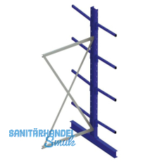 META Kragarm-Anbauregal doppelseitig Höhe 2500 mm Tiefe 400 mm Last 220/1610 kg META Kragarm-Anbauregal doppelseitig Höhe 2500 mm Tiefe 400 mm Last 220/1610 kg