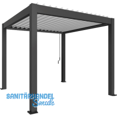BIOHORT Pergola Gr. 3 x 3 dunkelgrau/weiß BIOHORT Pergola Gr. 3 x 3 dunkelgrau/weiß