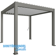 BIOHORT Pergola Gr. 3 x 3 quarzgrau/wei�