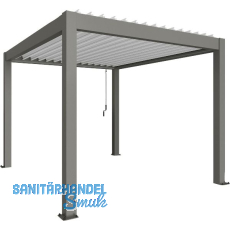 BIOHORT Pergola Gr. 3 x 3,5 quarzgrau/weiß BIOHORT Pergola Gr. 3 x 3,5 quarzgrau/weiß