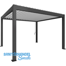 BIOHORT Pergola Gr. 4 x 3,5 dunkelgrau/weiß BIOHORT Pergola Gr. 4 x 3,5 dunkelgrau/weiß