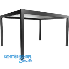 BIOHORT Pergola Gr. 4,5 x 3,5 dunkelgrau/silber