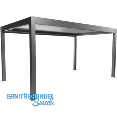 BIOHORT Pergola Gr. 5 x 3 quarzgrau/silber