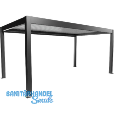 BIOHORT Pergola Gr. 5,5 x 3 dunkelgrau/wei�