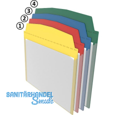 FATH Selbstklebende Sichttasche DIN A5 quer rot 230 x 205mm