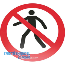 FATH Bodenschild Fußgänger verboten 450mm FATH Bodenschild Fußgänger verboten 450mm