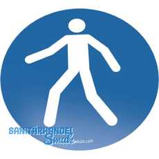 FATH Bodenschild Fußgängerweg benutzen 450mm FATH Bodenschild Fußgängerweg benutzen 450mm