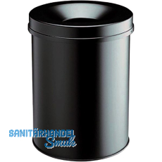 Sicherheits-Papierkorb schwarz