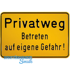 Hinweisschild Privatweg Betreten auf eigene Gefahr! 300 x 200 mm Hinweisschild Privatweg Betreten auf eigene Gefahr! 300 x 200 mm