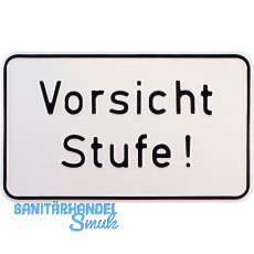 Hinweisschild Vorsicht Stufe! 250 x 150 mm