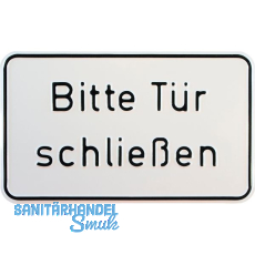 Hinweisschild Bitte T�r schlie�en 250 x 150 mm