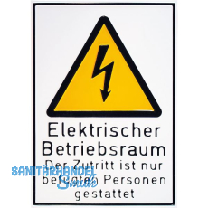 Warnschild Elektrischer Betriebsraum 210 x 297 mm
