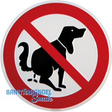 Verbotsschild Hier kein Hundeklo Symbol rund 200 mm