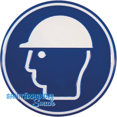 Gebotsschild Kopfschutz rund 200 mm