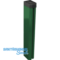 H+S Oktavia ULI S�ulenschaft Alu/gr�n L�nge 2,1 m f�r Zaunh�he 1,63 m