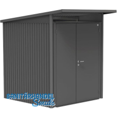 BIOHORT Gerätehaus AvantGarde A1 dunkelgrau-metallic Doppeltür BIOHORT Gerätehaus AvantGarde A1 dunkelgrau-metallic Doppeltür