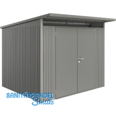 BIOHORT Gerätehaus AvantGarde A6 quarzgrau-metallic Doppeltür BIOHORT Gerätehaus AvantGarde A6 quarzgrau-metallic Doppeltür