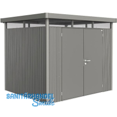 BIOHORT Ger�tehaus HighLine H3 quarzgrau-metallic Doppelt�r