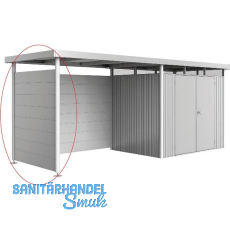 BIOHORT Seitendach-Seitenwand HighLine H2 silber-metallic