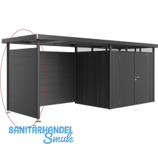 BIOHORT Seitendach-Seitenwand HighLine H2 dunkelgrau-metallic