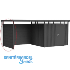 BIOHORT Seitendach-Seitenwand HighLine H3 dunkelgrau-metallic