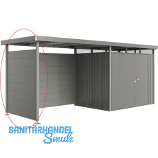 BIOHORT Seitendach-Seitenwand HighLine H2 quarzgrau-metallic