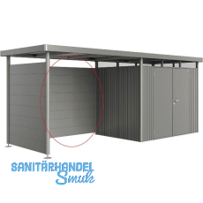 BIOHORT Seitendach-Rückwand HighLine H2, H3, H4, H5 quarzgrau-metallic BIOHORT Seitendach-Rückwand HighLine H2, H3, H4, H5 quarzgrau-metallic