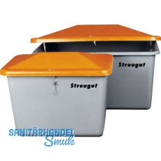 Streugutbeh�lter ohne Entnahme ohne Staplertasche 550 Liter grau/orange