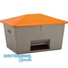 Streugutbeh�lter mit Entnahme ohne Staplertasche 1100 Liter grau/orange