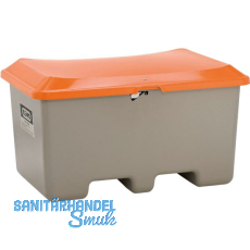 Streugutbeh�lter Plus3 ohne Entnahme m. Staplertasche 400 Liter grau/orange