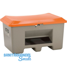 Streugutbeh�lter Plus3 mit Entnahme und Staplertasche 400 Liter grau/orange