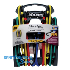 MASTER LOCK Gep�ckspanner Set Zugkraft 40 kg Farben und L�ngen sortiert
