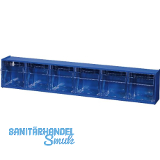 ALLIT Klappsch�tten-Magazin Gr. 6 blau 600 x 95 x 115 mm