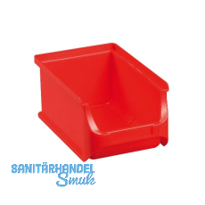ALLIT Sichtlagerkasten Gr��e 2 Farbe rot 160 x 102 x 75 mm