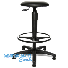 TOPSTAR Drehstuhl Tec60 Kunstleder Gleiter, Fu�ring