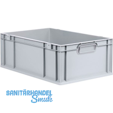 ALLIT Eurobox in Industriequalität grau geschlossen 600 x 400 x 220 mm ALLIT Eurobox in Industriequalität grau geschlossen 600 x 400 x 220 mm