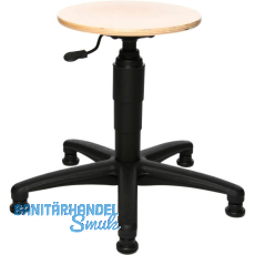 TOPSTAR Drehstuhl Tec50 Buchenholz Gleiter, Fu�ring