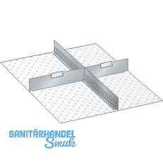 LISTA Einteilungsmaterial Trennw�nde 27E x 36E f�r Fronth�he 150 mm 3-tlg.