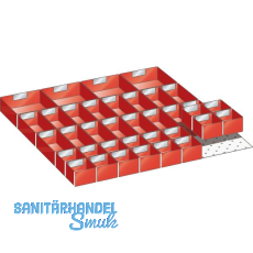 LISTA Einteilungsmaterial Einsatzkästen 36E x 36E für Fronthöhe 75 mm 36-tlg. LISTA Einteilungsmaterial Einsatzkästen 36E x 36E für Fronthöhe 75 mm 36-tlg.