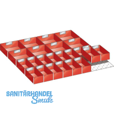 LISTA Einteilungsmaterial Einsatzkästen 36E x 36E für Fronthöhe 50 mm 24-tlg. LISTA Einteilungsmaterial Einsatzkästen 36E x 36E für Fronthöhe 50 mm 24-tlg.