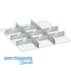 LISTA Einteilungsmaterial Trennw�nde 36E x 36E f�r Fronth�he 100-125 mm 10-tlg.