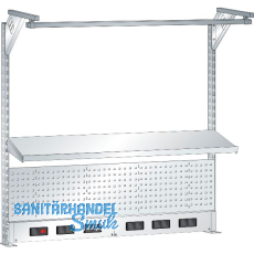 LISTA Universeller Aufbau BxH 2000x1590mm RAL5012 Energiekanal Typ Schuko