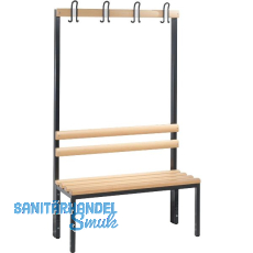 C+P Garderobenbank einseitig Basic 1650 x 1000 x 400 mm C+P Garderobenbank einseitig Basic 1650 x 1000 x 400 mm