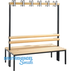 C+P Garderobenbank doppelseitig Basic 1650 x 1500 x 750 mm C+P Garderobenbank doppelseitig Basic 1650 x 1500 x 750 mm