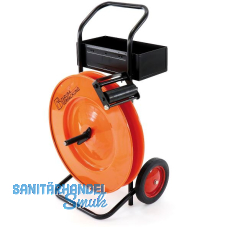 PP-PET Abrollwagen Zave f�r Kern � 406 mm mit Bandbremse